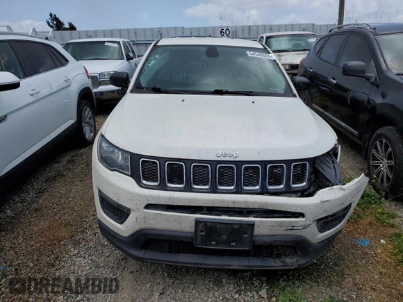 2020 Jeep Compass Sport with VIN 3C4NJDAB4LT167012, listed as a Copart auction lot 54540555 with 196,636 mi miles and Salvage title. Bid and sale history available at DreamBid. Image 5.