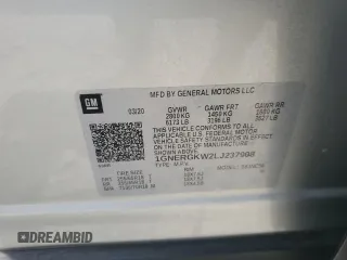 2020 Chevrolet Traverse LT Cloth with VIN 1GNERGKW2LJ237908, listed as a Copart auction lot 70151484 with 90,209 mi miles and Salvage Title. Bid and sale history available at carsss.com. Image 15.