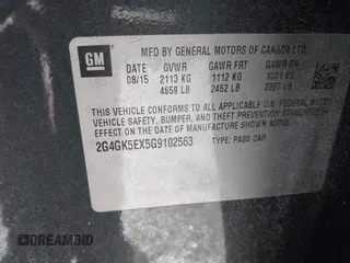 2016 Buick Regal z VIN 2G4GK5EX5G9102563, wystawiony jako IAAI lot #42258725 z przebiegiem 72 328 mil mil oraz . Historia ofert i sprzedaży dostępna na DreamBid. Obrazek 9.