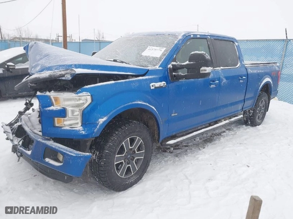 2015 Ford F-150 XLT w/HD Payload Pkg with VIN 1FTFW1EGXFKE05722, listed as a IAAI auction lot 41575776 with 1 mi miles. Bid and sale history available at carsss.com. Image 2.