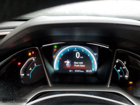 2016 Honda Civic Sedan EX with VIN 19XFC2F76GE086398, listed as a Copart auction lot 44047685 with 73,973 mi miles and Salvage Title. Bid and sale history available at carsss.com. Image 9.