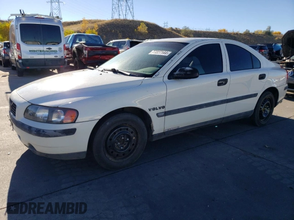 2001 Volvo S60 with VIN YV1RS61R412084860, listed as a Copart auction lot 77227144 with 170,853 mi miles and Non Repairable. Bid and sale history available at carsss.com. Image 1.