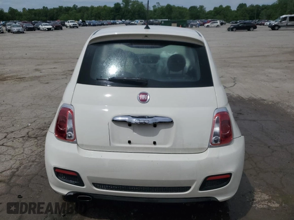 2015 FIAT 500 Sport z VIN 3C3CFFBRXFT625516, wystawiony jako Copart lot #57797775 z przebiegiem Nie podano mil oraz Szkoda całkowita • Salvage title. Historia ofert i sprzedaży dostępna na DreamBid. Obrazek 6.