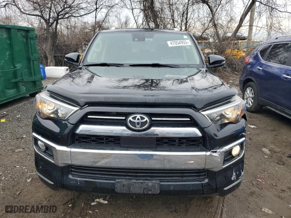 2020 Toyota 4Runner SR5 with VIN JTEBU5JR3L5803752, listed as a Copart auction lot 47054955 with 112,700 mi miles and Salvage Title. Bid and sale history available at carsss.com. Image 5.