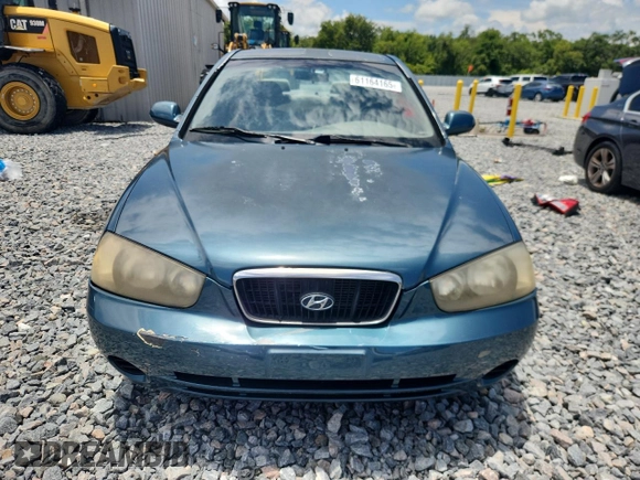 2001 Hyundai Elantra GLS z VIN KMHDN45D61U132398, wystawiony jako Copart lot #61164165 z przebiegiem 162 729 mil mil oraz Szkoda całkowita • Salvage title. Historia ofert i sprzedaży dostępna na DreamBid. Obrazek 5.