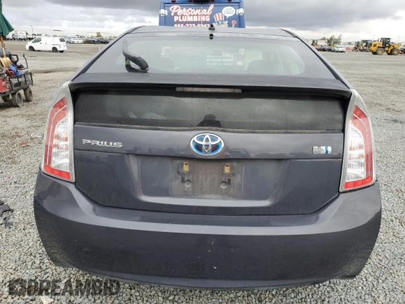 2012 Toyota Prius One with VIN JTDKN3DU5C5411717, listed as a Copart auction lot 55860615 with 335,026 mi miles and Clean Title. Bid and sale history available at DreamBid. Image 6.