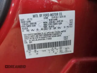 2013 Lincoln MKX z VIN 2LMDJ8JK5DBL11442, wystawiony jako Copart lot #46967715 z przebiegiem 192 409 mil mil oraz Szkoda całkowita • Salvage title. Historia ofert i sprzedaży dostępna na DreamBid. Obrazek 12.