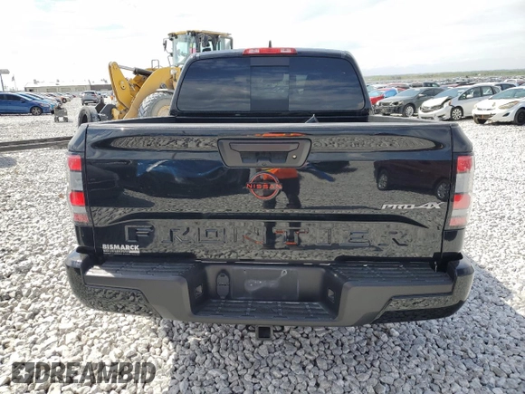2023 Nissan Frontier Pro-4X with VIN 1N6ED1EK9PN653818, listed as a Copart auction lot 50932735 with 55,466 mi miles and Salvage title. Bid and sale history available at DreamBid. Image 6.