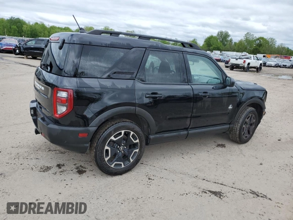 2022 Ford Bronco Sport Outer Banks with VIN 3FMCR9C60NRD88356, listed as a Copart auction lot 57384755 with 46,834 mi miles and Salvage title. Bid and sale history available at DreamBid. Image 3.