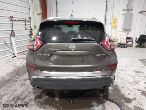 2017 Nissan Murano SL with VIN 5N1AZ2MH5HN181693, listed as a IAAI auction lot 41592637 with 90,770 mi miles. Bid and sale history available at carsss.com. Image 17.