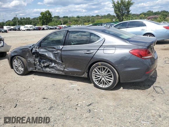 2020 Genesis G70 2.0T with VIN KMTG34LA9LU062884, listed as a Copart auction lot 68301304 with 92,700 mi miles and Salvage Title. Bid and sale history available at carsss.com. Image 2.