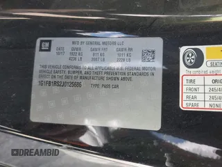 2018 Chevrolet Camaro 1LT with VIN 1G1FB1RS2J0125686, listed as a IAAI auction lot 41653211 with 78,100 mi miles and . Bid and sale history available at DreamBid. Image 9.
