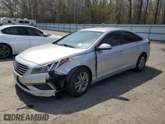 2016 Hyundai Sonata SE with VIN 5NPE24AFXGH387194, listed as a Copart auction lot 53805575 with 168,158 mi miles and Salvage Title. Bid and sale history available at carsss.com. Image 1.