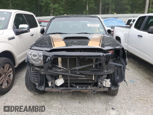 2010 Toyota Tacoma PreRunner with VIN 3TMJU4GN3AM097601, listed as a Copart auction lot 57703415 with 227,978 mi miles and Salvage title. Bid and sale history available at DreamBid. Image 5.