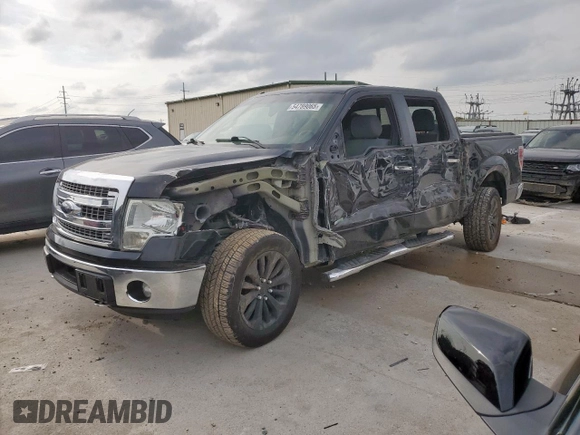 2014 Ford F-150 XL with VIN 1FTFW1ET3EKE64106, listed as a Copart auction lot 54789065 with 126,386 mi miles and Salvage title. Bid and sale history available at DreamBid. Image 1.