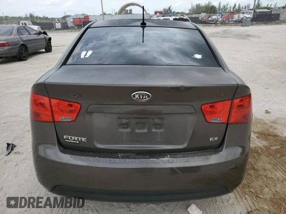 2011 Kia Forte EX with VIN KNAFU4A29B5460251, listed as a Copart auction lot 62419584 with 176,385 mi miles and Salvage Title. Bid and sale history available at carsss.com. Image 6.