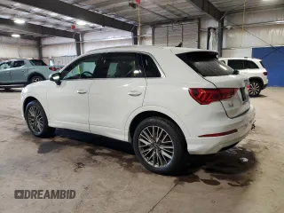 2022 Audi Q3 Premium with VIN WA1AUCF39N1047969, listed as a Copart auction lot 70757204 with 30,800 mi miles and Salvage Title. Bid and sale history available at carsss.com. Image 2.
