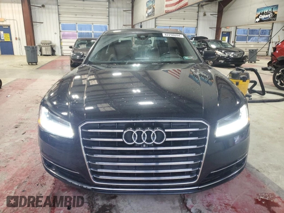 2015 Audi A8 L 4.0T with VIN WAU32AFD3FN036507, listed as a Copart auction lot 82298094 with 77,156 mi miles and Salvage Title. Bid and sale history available at carsss.com. Image 5.