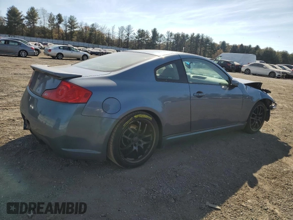2006 Infiniti G35 Coupe with VIN JNKCV54E26M704458, listed as a Copart auction lot 78372694 with 141,442 mi miles and Salvage Title. Bid and sale history available at carsss.com. Image 3.