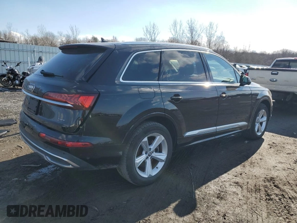 2020 Audi Q7 Premium Plus with VIN WA1LJAF73LD011022, listed as a Copart auction lot 88948205 with 58,296 mi miles and Salvage title. Bid and sale history available at DreamBid. Image 3.