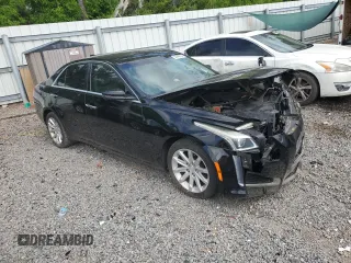 2015 Cadillac CTS RWD with VIN 1G6AP5SX7F0142090, listed as a Copart auction lot 50448055 with 74,245 mi miles and Salvage title. Bid and sale history available at DreamBid. Image 4.