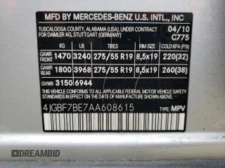 2010 Mercedes-Benz GL-Class GL 450 with VIN 4JGBF7BE7AA608615, listed as a Copart auction lot 81889403 with 205,357 mi miles and Clean Title. Bid and sale history available at carsss.com. Image 12.