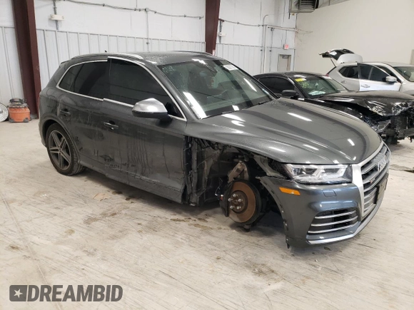 2020 Audi SQ5 Premium Plus with VIN WA1B4AFY4L2124453, listed as a Copart auction lot 38367533 with 0 mi miles. Bid and sale history available at carsss.com. Image 4.