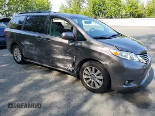 2017 Toyota Sienna XLE with VIN 5TDDZ3DC7HS176274, listed as a Copart auction lot 59899245 with 58,325 mi miles and Salvage title. Bid and sale history available at DreamBid. Image 4.