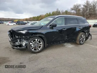 2025 Infiniti QX60 Luxe z VIN 5N1AL1FS4SC331767, wystawiony jako Copart lot #82446074 z przebiegiem 457 mil mil oraz Szkoda całkowita • Salvage title. Historia ofert i sprzedaży dostępna na DreamBid. Obrazek 1.