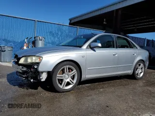 2005 Audi A4 2.0T with VIN WAUDF68E35A428775, listed as a Copart auction lot 80640454 with 169,813 mi miles and Non Repairable. Bid and sale history available at carsss.com. Image 1.