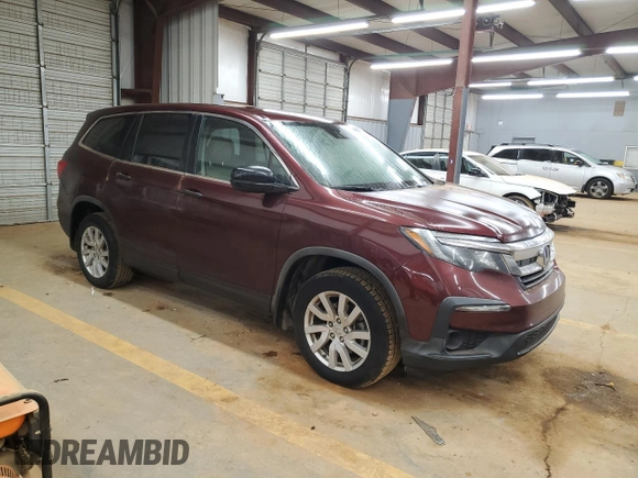 2019 Honda Pilot LX with VIN 5FNYF5H10KB041471, listed as a Copart auction lot 46479615 with 61,513 mi miles and Clean Title. Bid and sale history available at DreamBid. Image 4.