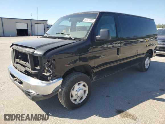 2008 Ford Econoline Cargo Commercial with VIN 1FTNE14W98DB08021, listed as a Copart auction lot 53819605 with 145,010 mi miles and Clean title. Bid and sale history available at DreamBid. Image 1.