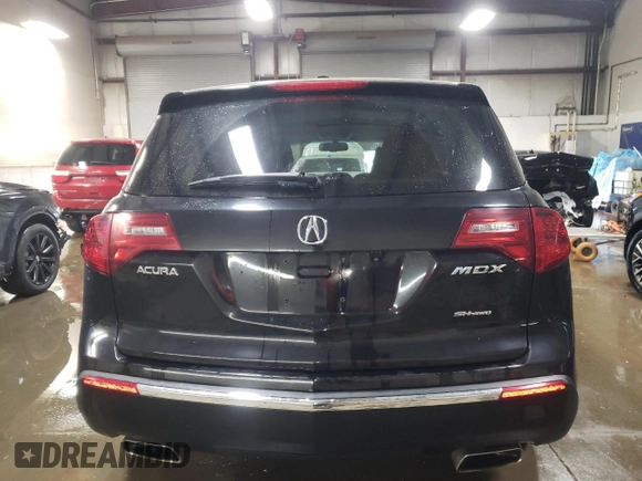 2011 Acura MDX Tech Pkg with VIN 2HNYD2H68BH529118, listed as a Copart auction lot 49588205 with 172,908 mi miles and Salvage Title. Bid and sale history available at carsss.com. Image 6.