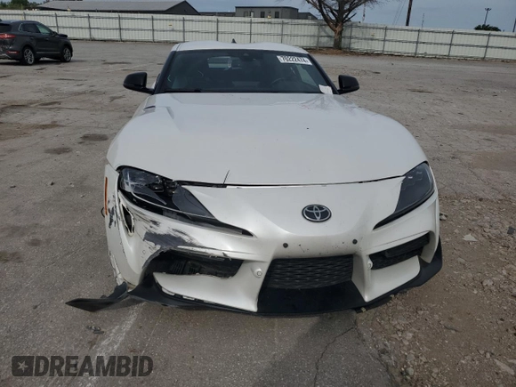 2022 Toyota GR Supra 3.0 with VIN WZ1DB4C03LW029008, listed as a Copart auction lot 70222474 with 0 mi miles and Salvage Title. Bid and sale history available at carsss.com. Image 5.