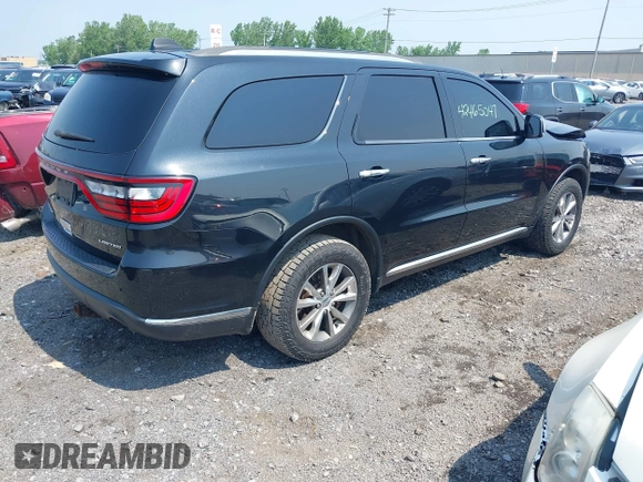 2014 Dodge Durango Limited with VIN 1C4RDJDG5EC532942, listed as a IAAI auction lot 42465047 with 116,617 mi miles and . Bid and sale history available at DreamBid. Image 4.
