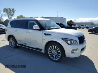 2017 Infiniti QX80 with VIN JN8AZ2NF8H9647289, listed as a Copart auction lot 46935293 with 89,279 mi miles. Bid and sale history available at carsss.com. Image 4.