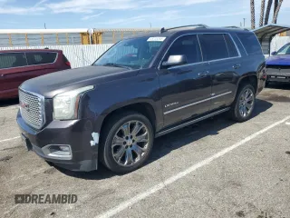 2015 GMC Yukon Denali z VIN 1GKS2CKJ3FR569427, wystawiony jako Copart lot #58245555 z przebiegiem 177 507 mil mil oraz Czysty tytuł • Clean title. Historia ofert i sprzedaży dostępna na DreamBid. Obrazek 1.