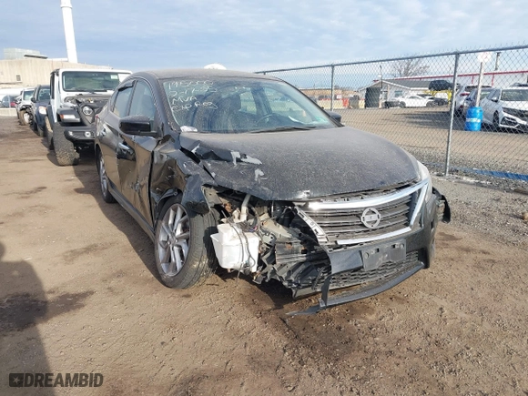2013 Nissan Sentra SV with VIN 3N1AB7AP8DL734481, listed as a IAAI auction lot 41658381 with 135,576 mi miles. Bid and sale history available at carsss.com. Image 6.