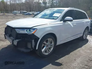 2021 Audi Q7 Premium with VIN WA1AXAF70MD021935, listed as a IAAI auction lot 41973986 with 54,267 mi miles. Bid and sale history available at carsss.com. Image 17.