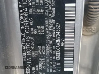 2021 Kia Seltos S z VIN KNDEUCAA3M7043327, wystawiony jako Copart lot #87032464 z przebiegiem 63 926 mil mil oraz Szkoda całkowita • Salvage title. Historia ofert i sprzedaży dostępna na DreamBid. Obrazek 15.