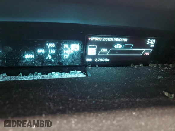 2014 Toyota Prius Four with VIN JTDKN3DU5E1750987, listed as a Copart auction lot 61462325 with 67,808 mi miles and Salvage title. Bid and sale history available at DreamBid. Image 9.