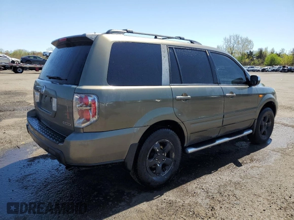 2007 Honda Pilot EX-L with VIN 2HKYF18577H537114, listed as a Copart auction lot 54310475 with 225,052 mi miles and Salvage Title. Bid and sale history available at carsss.com. Image 3.