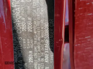 2015 Kia Forte LX with VIN KNAFX4A64F5338090, listed as a Copart auction lot 49138065 with 129,778 mi miles and Salvage Title. Bid and sale history available at carsss.com. Image 15.