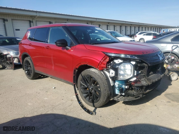 2023 Mitsubishi Outlander SE with VIN JA4J4UA89PZ050254, listed as a Copart auction lot 47002785 with 26,358 mi miles and Salvage Title. Bid and sale history available at carsss.com. Image 4.