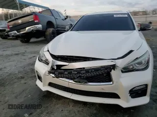 2017 Infiniti Q50 Red Sport 400 with VIN JN1FV7AR4HM870312, listed as a Copart auction lot 44147645 with 118,864 mi miles and Salvage Title. Bid and sale history available at carsss.com. Image 13.
