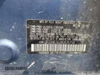 2008 Subaru Impreza Wagon (Natl) i with VIN JF1GH61628G826158, listed as a Copart auction lot 86416704 with 109,552 mi miles and Salvage Title. Bid and sale history available at carsss.com. Image 15.