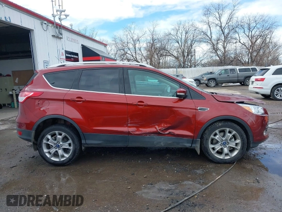 2014 Ford Escape Titanium with VIN 1FMCU9J92EUE01077, listed as a IAAI auction lot 41642337 with 26,002 mi miles. Bid and sale history available at carsss.com. Image 13.