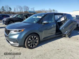 2022 Kia Carnival EX with VIN KNDNC5H30N6092823, listed as a Copart auction lot 86531614 with 23,505 mi miles and Salvage Title. Bid and sale history available at carsss.com. Image 1.