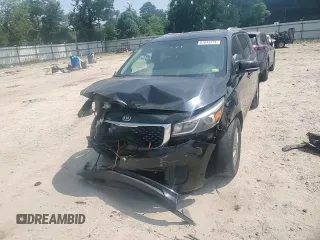 2018 Kia Sedona LX with VIN KNDMB5C17J6355646, listed as a Copart auction lot 67643374 with 106,261 mi miles and Salvage Title. Bid and sale history available at carsss.com. Image 12.