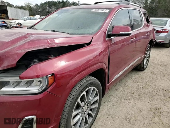 2020 GMC Acadia Denali with VIN 1GKKNXLS8LZ206638, listed as a Copart auction lot 48925845 with 44,652 mi miles and Salvage title. Bid and sale history available at DreamBid. Image 12.